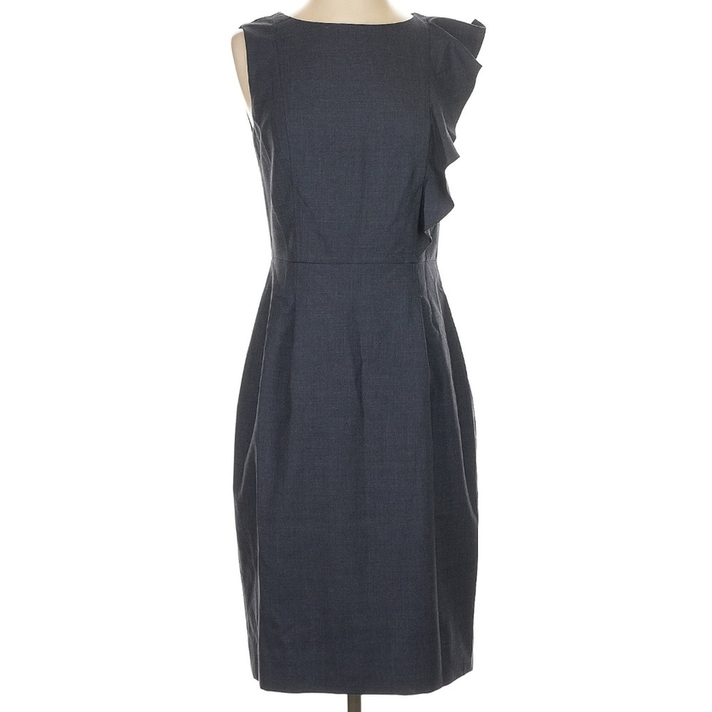 Elegant Sleeveless Dark Blue/Gray Dress